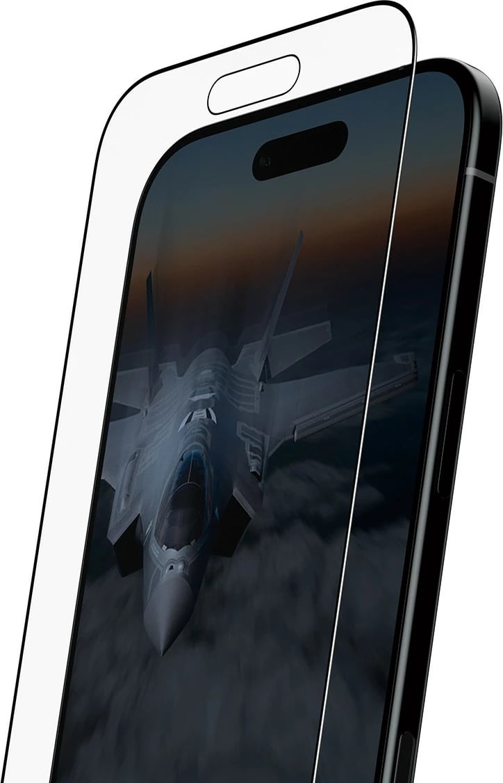 Mbrojtës ekrani PanzerGlass Stealth për iPhone 17 Air, Ultra-Wide Fit, kornizë e zezë
