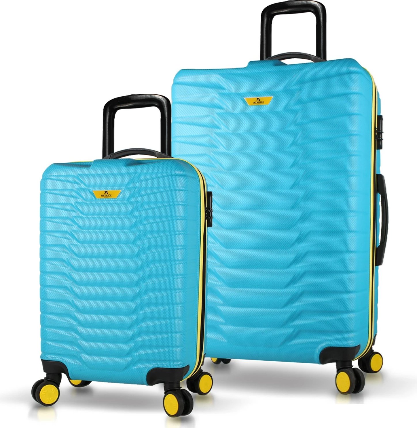 Set valixhesh (2 copë), ngjyrë turquoise, Zoozie Bags, 5738