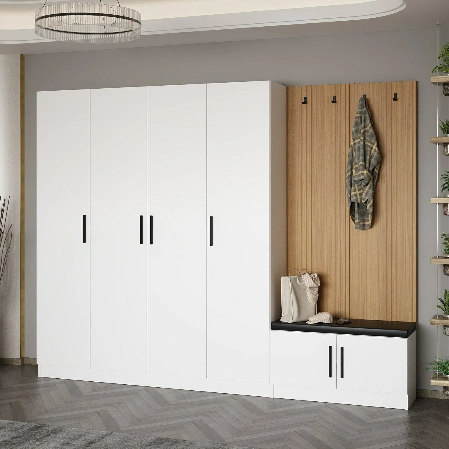 Stendë korridori Skye Decor, Noah, e bardhë, 270x210x35cm