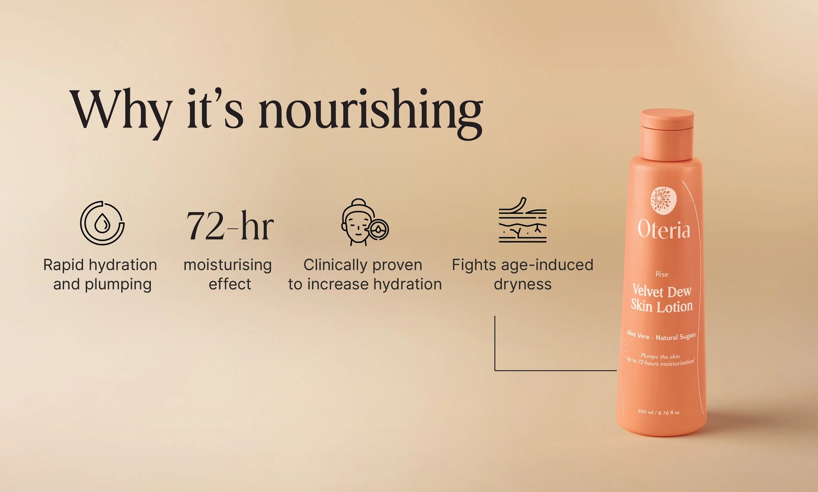 Losion për trup ,Velvet Dew Skin Lotion, 200ml