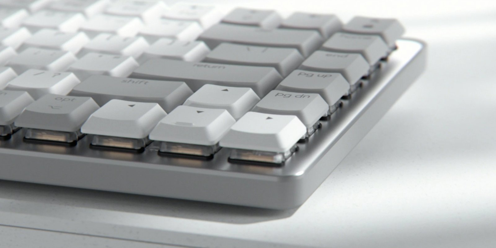 Tastierë mekanike Logitech MX Mechanical Mini për Mac, Wireless, E bardhë