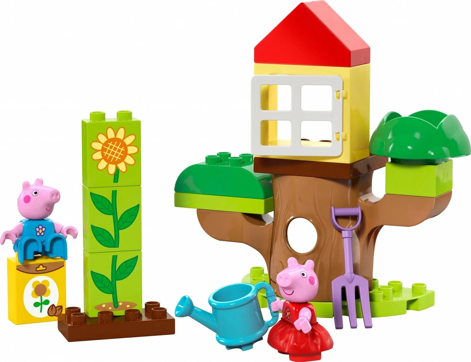 Set ndërtimi LEGO DUPLO Peppa Pig 10431, Kopshti dhe Shtëpiza në pemë, 20 pjesë