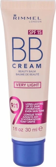 Fondatinë BB Cream për femra Rimmel London BB Cream 9in1 SPF15 shumë e çelët 30ml