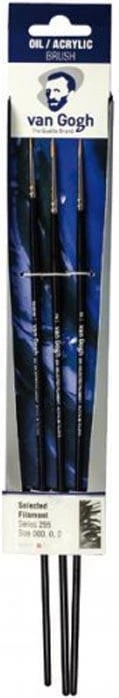 Set brushash Talens van Gogh, 3 copë, Nr 000, 0, 2