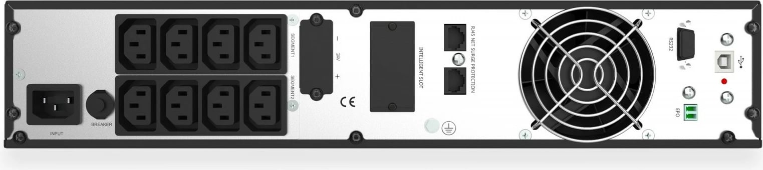 UPS online Digitus DN-170094, 1500VA/1500W, Rack 19", 3x12V/9Ah, 8xC13, LCD, i zi