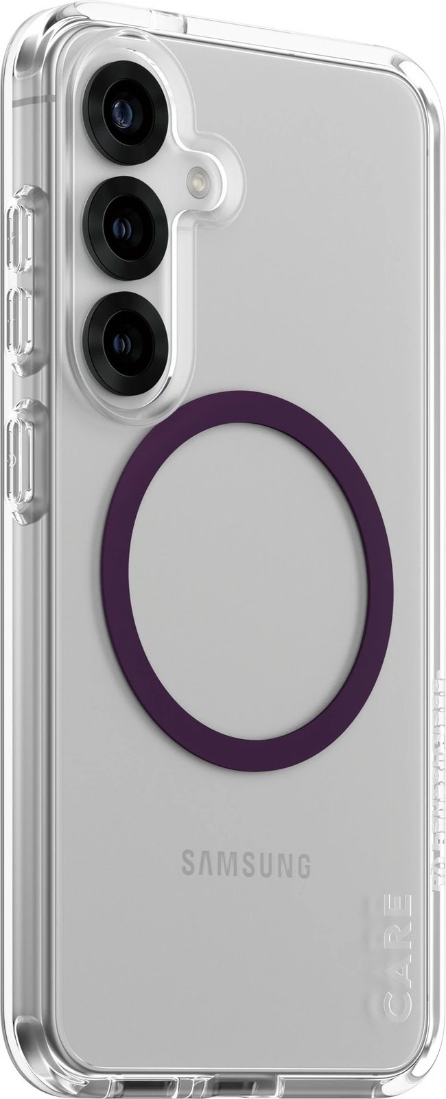 Mbështjellës PanzerGlass CARE Flagship Case Clear Combat, Galaxy S25, transparent, plum purple