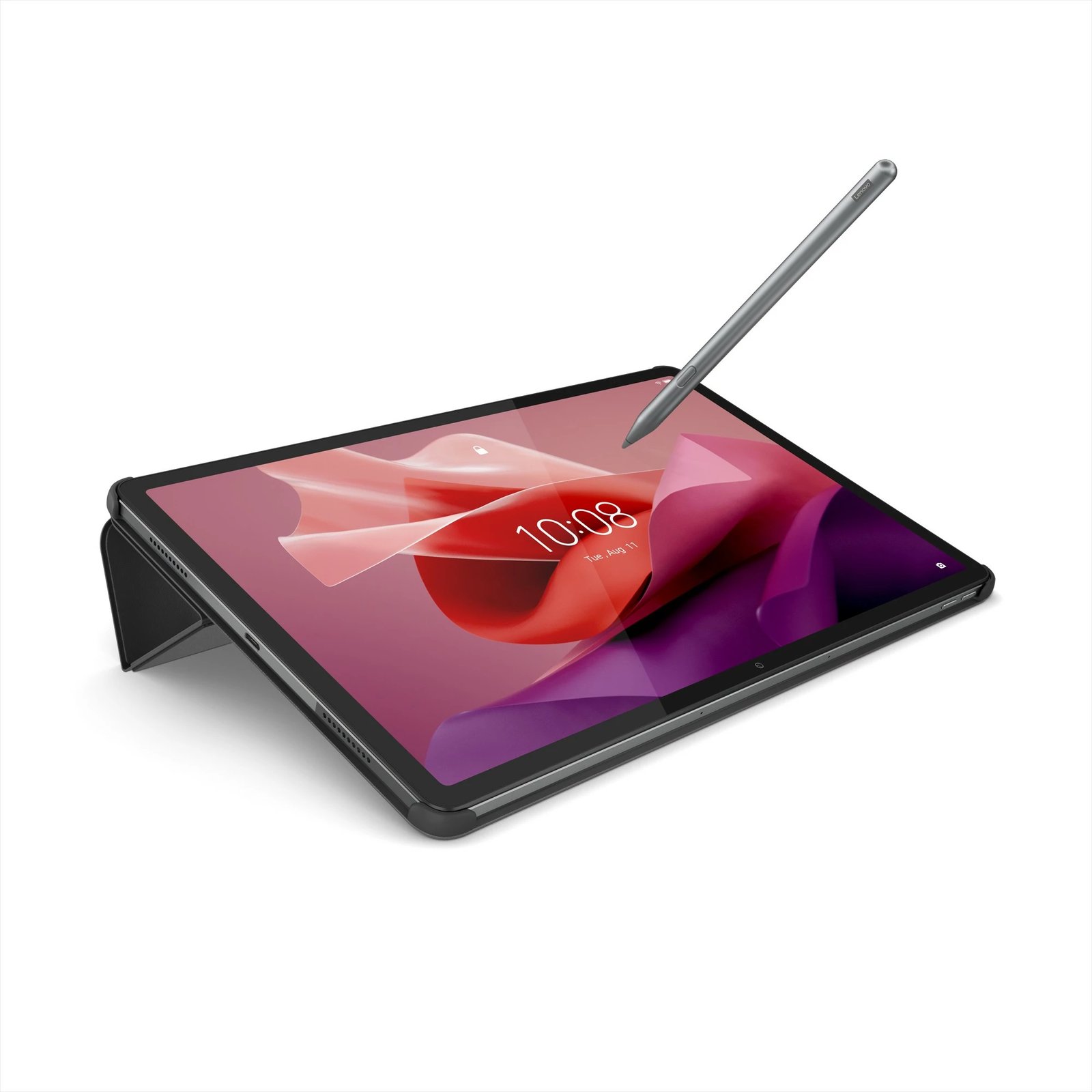 Mbështjellës Lenovo Tab P12 folio, poliuretani, gri
