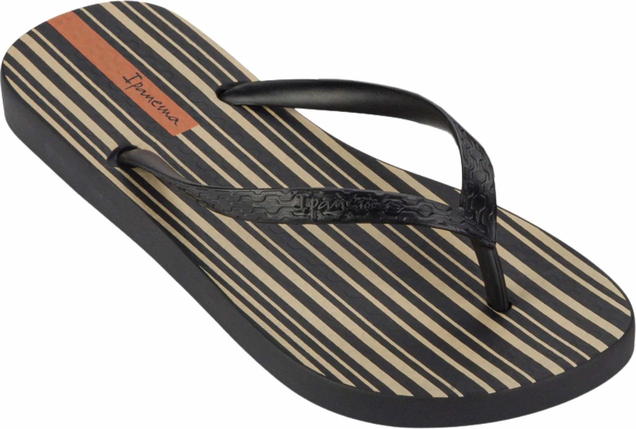 Flip-flop për femra Ipanema, zi-bezhë
