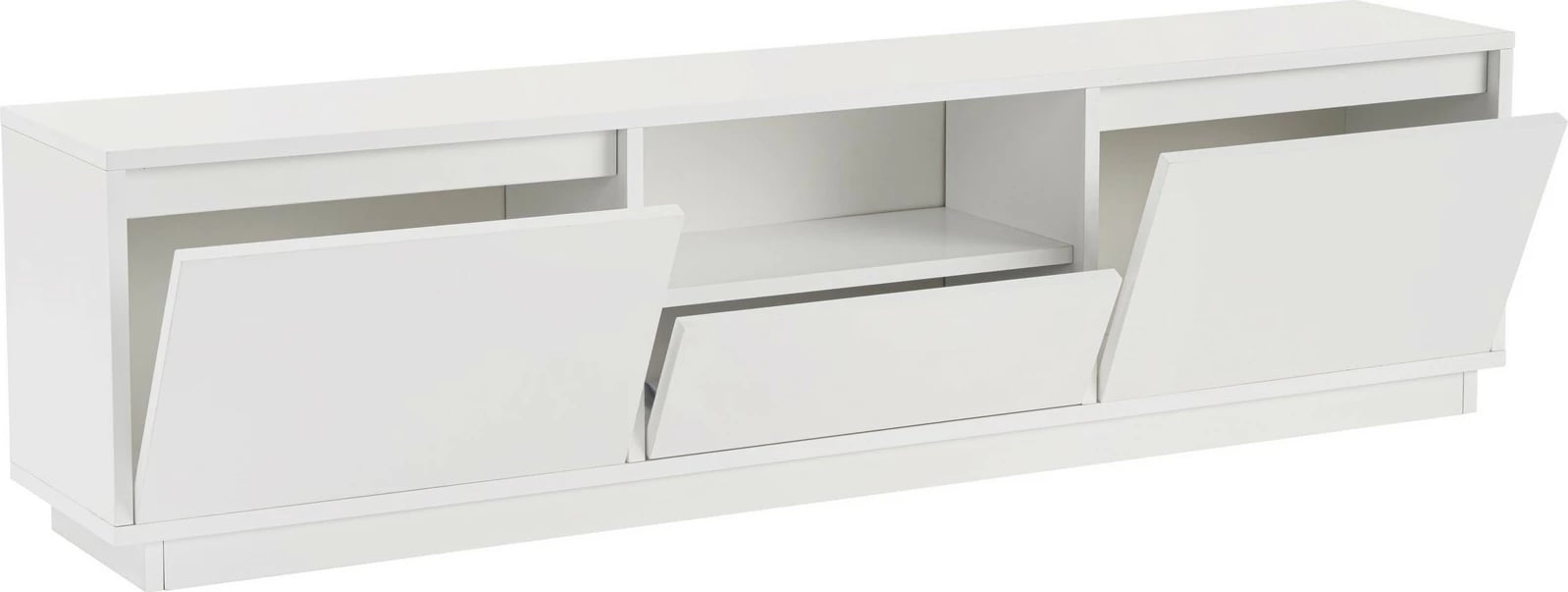 Komodë TV Nordure, Vanguard, ngjyrë natyrale e bardhë