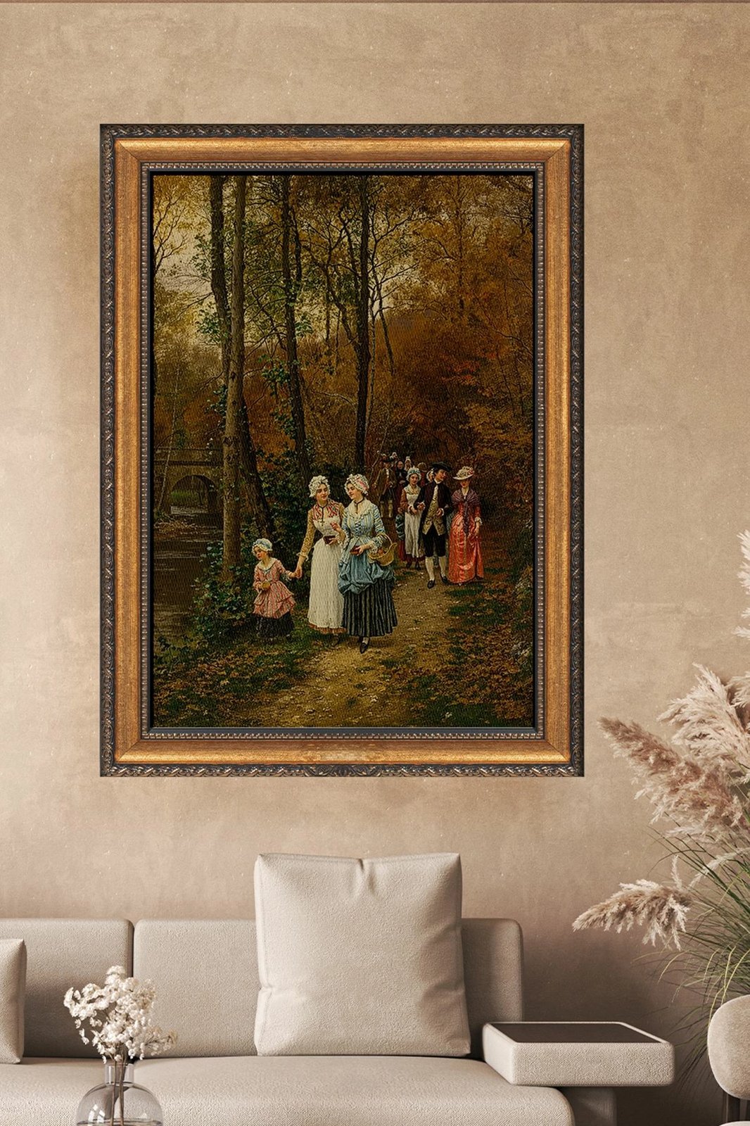 Pikturë dekorative në kanavacë me kornizë, Wallity, ATCRCVCNVSMDL27 - 5070