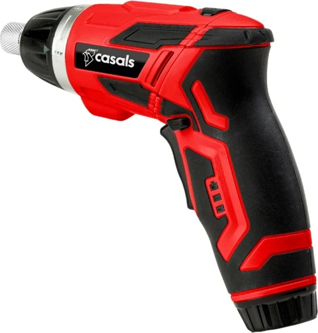 Kaçavidë elektrike pa kabllo Casals C01310000, 1300 mAh, e zezë me të kuqe, me aksesorë