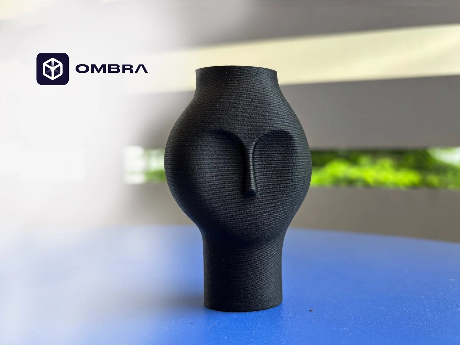 Vazo Dekorative dhe Kreative (Modern Face Vase), e zezë