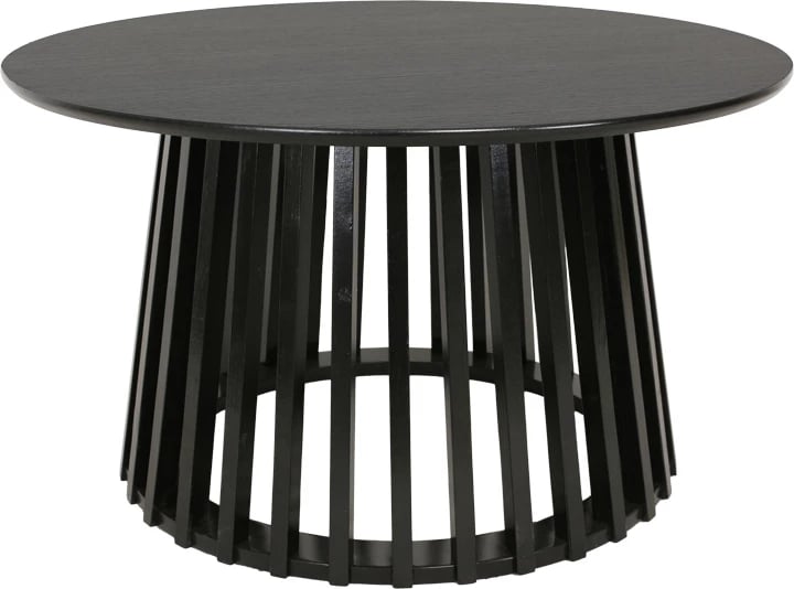 Tavolinë kafeje Domonic, MDF, ngjyrë e zezë, 80x45cm