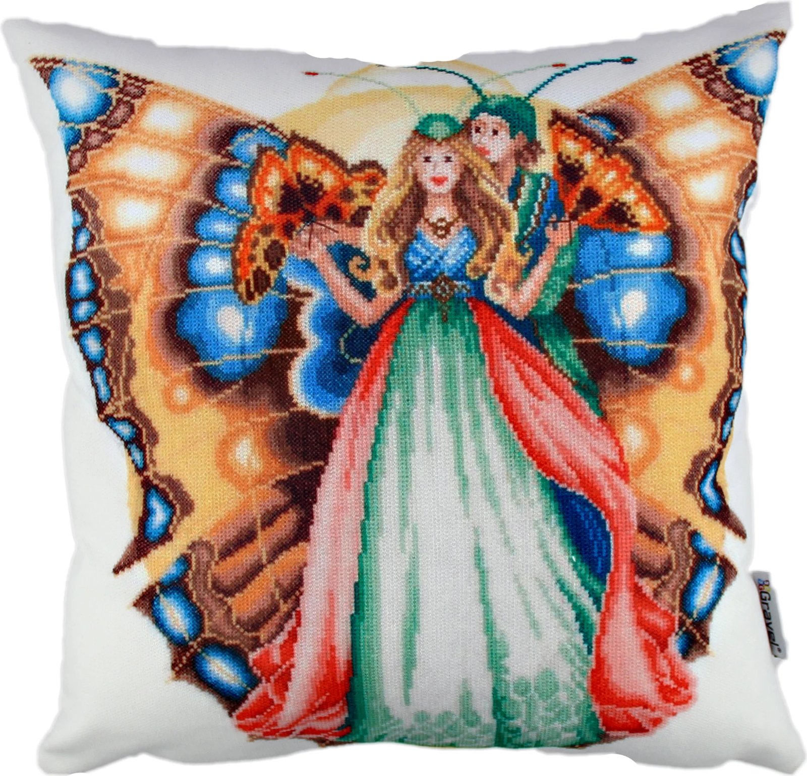 Jastëk dekorativ Evila Originals, shumëngjyrësh, A10803, 43x43cm