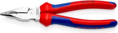 Knipex pinca gjilpërore 08 25 185, 185mm, ngjyrë kaltër-kuqe