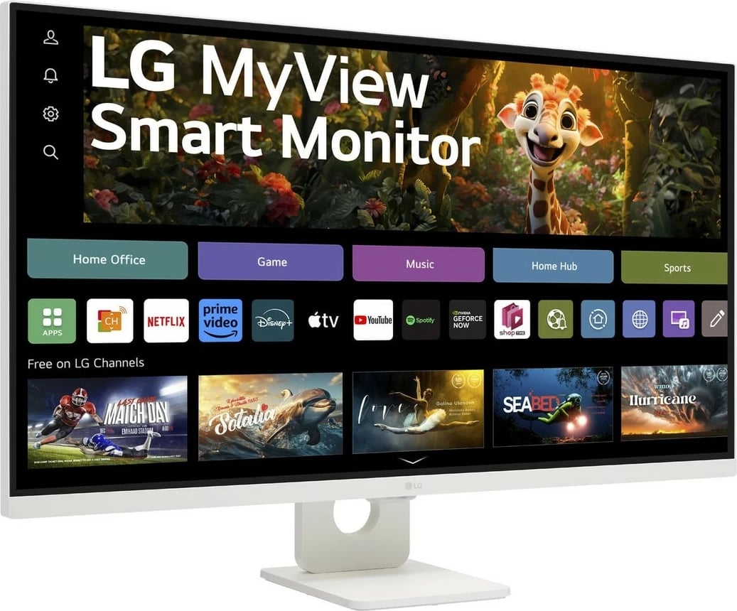 Monitor LG 32SR73U-W 31.5 inç 4K Ultra HD, webOS, Bluetooth, bardhë