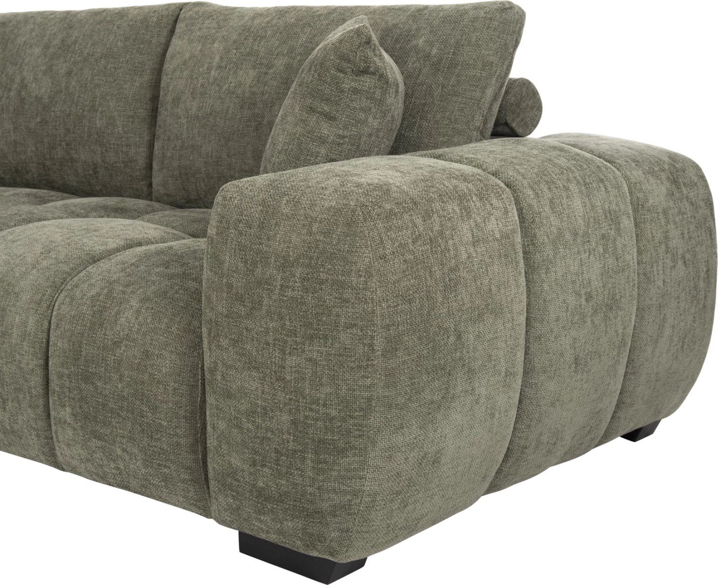 Kënd divani (majtas) COVEN FH3266.04L, pëlhurë e gjelbër, 298x102-208x85H cm