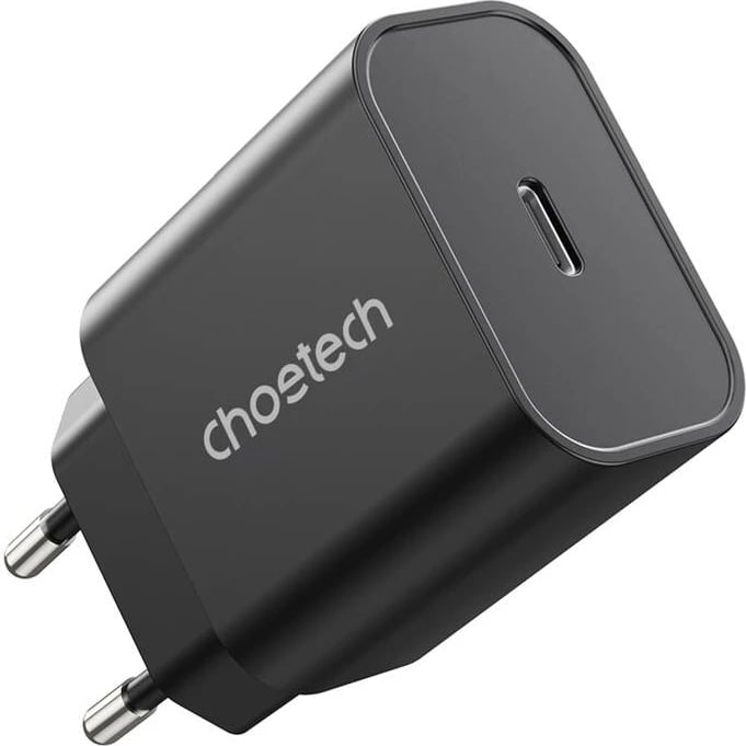 Karikues rrjeti Choetech Q5004-BK-V2, USB-C, PD 20W, i zi