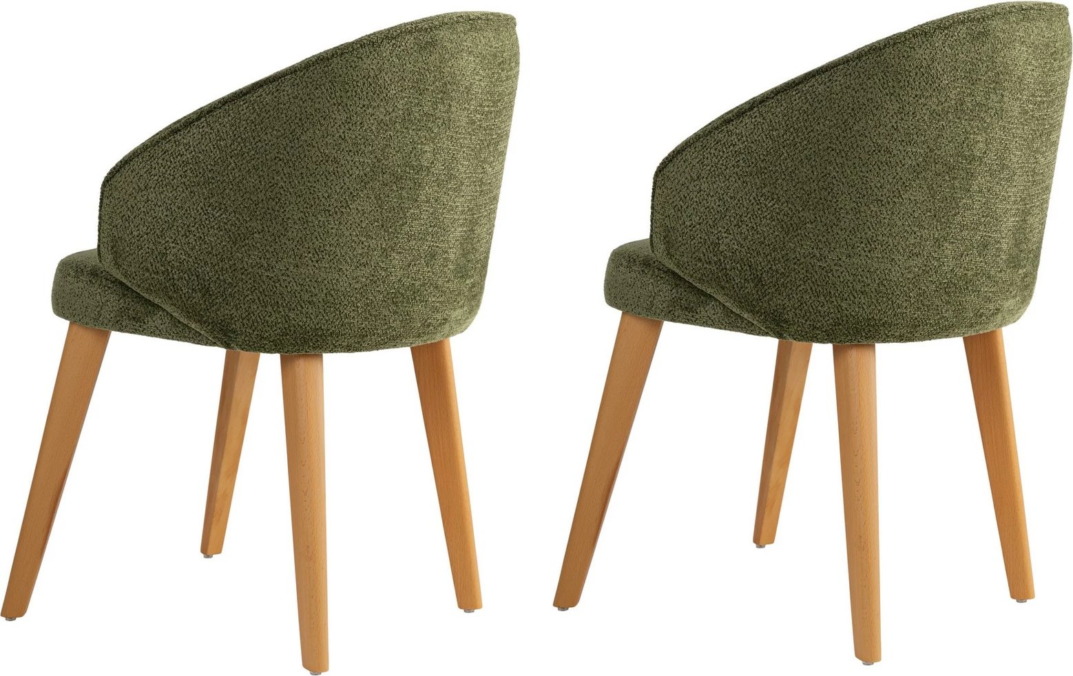 Set karrigesh (2 copë) Skye Decor, Bentley, e gjelbër, lisi i errët