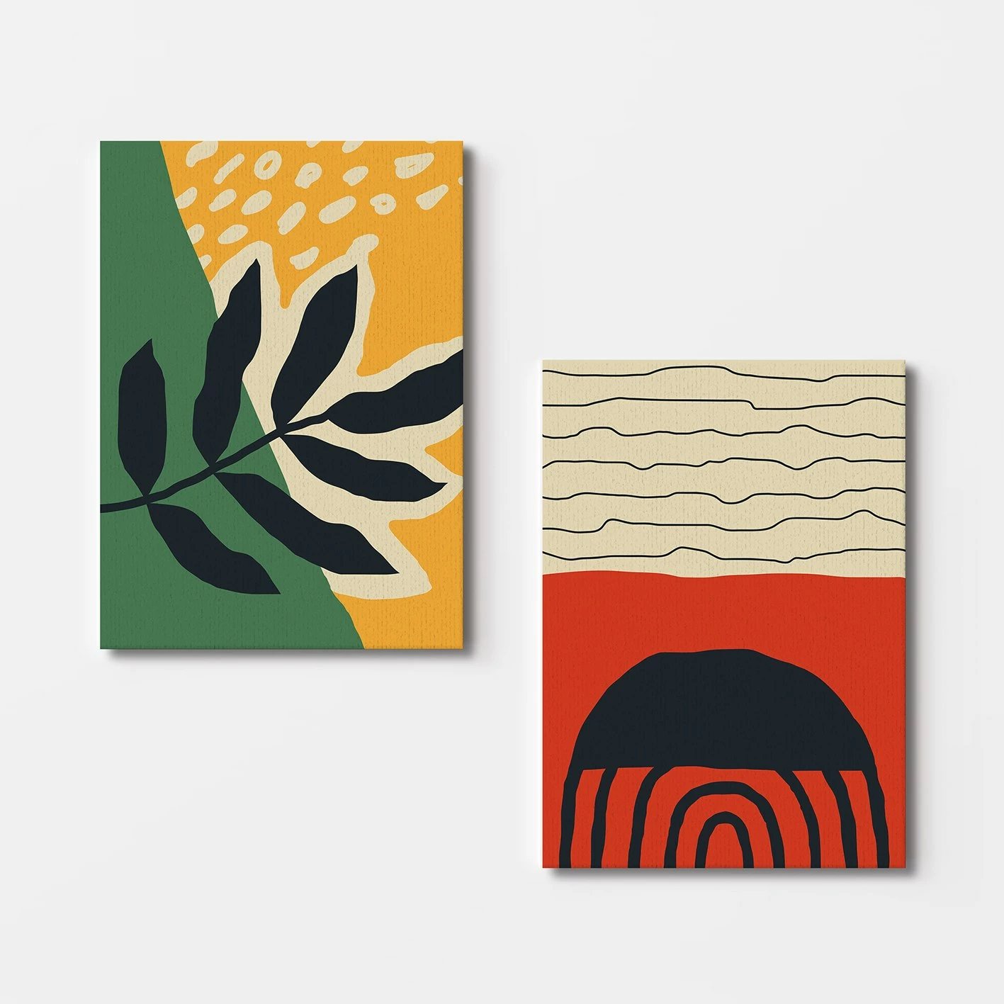 Pikturë dekorative në kanavacë (2 copa), Wallity, 2KNV4357, 50x70 cm