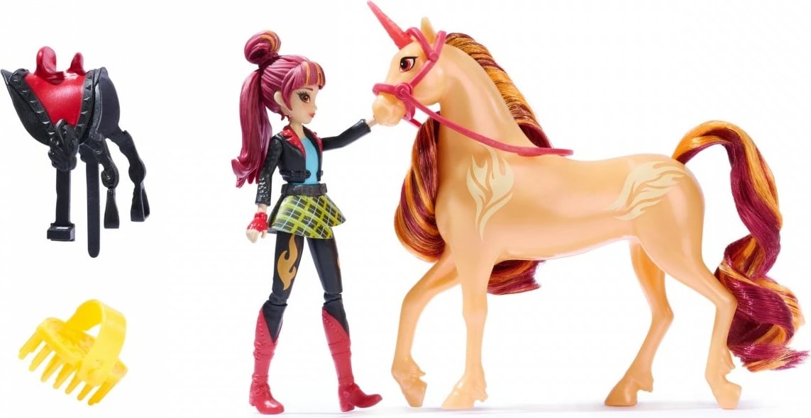 Set figurina Unicorn Academy Spin Master 6071175, Ava dhe Leaf, 11 cm + 13 cm, për vajza Set figurina Unicorn Academy Spin Master 6071175, Ava dhe Leaf, 11 cm + 13 cm, për vajza