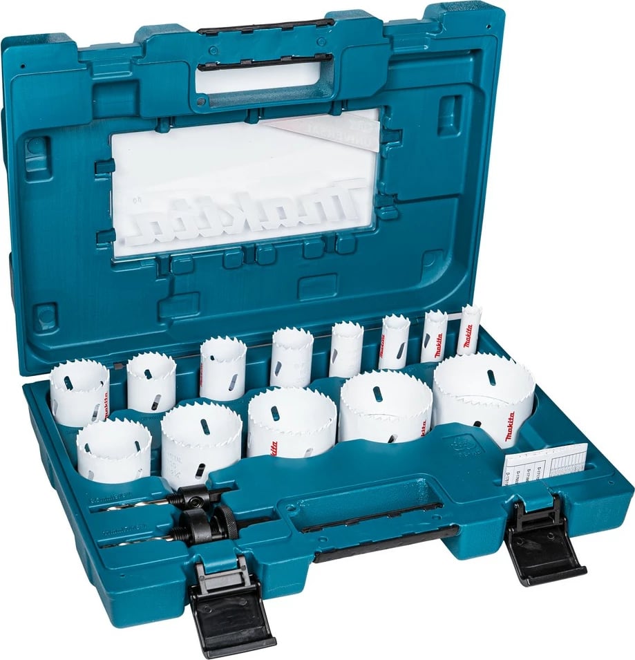 Set sharra rrethore Makita D-63993, 16 copa, bimetal/HSS, për alumini/plastikë/çelik/druri
