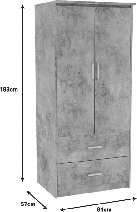 Paketa e mobiljeve për dhomë studenti OLYMPUS B set prej 5 pjesësh, ngjyrë anthracite antike