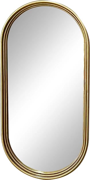 Pasqyrë Olympon, metalik ari, 49x5x99cm