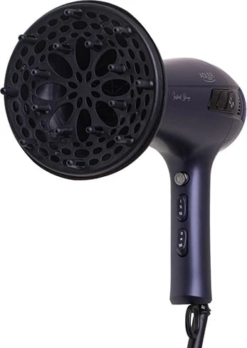 Tharëse flokësh, Adler AD 2273, 2400W, kordoni i tërheqshëm, 2 shpejtësi 3 temperatura, me difuzer dhe koncentrator, vjollcë e errët
