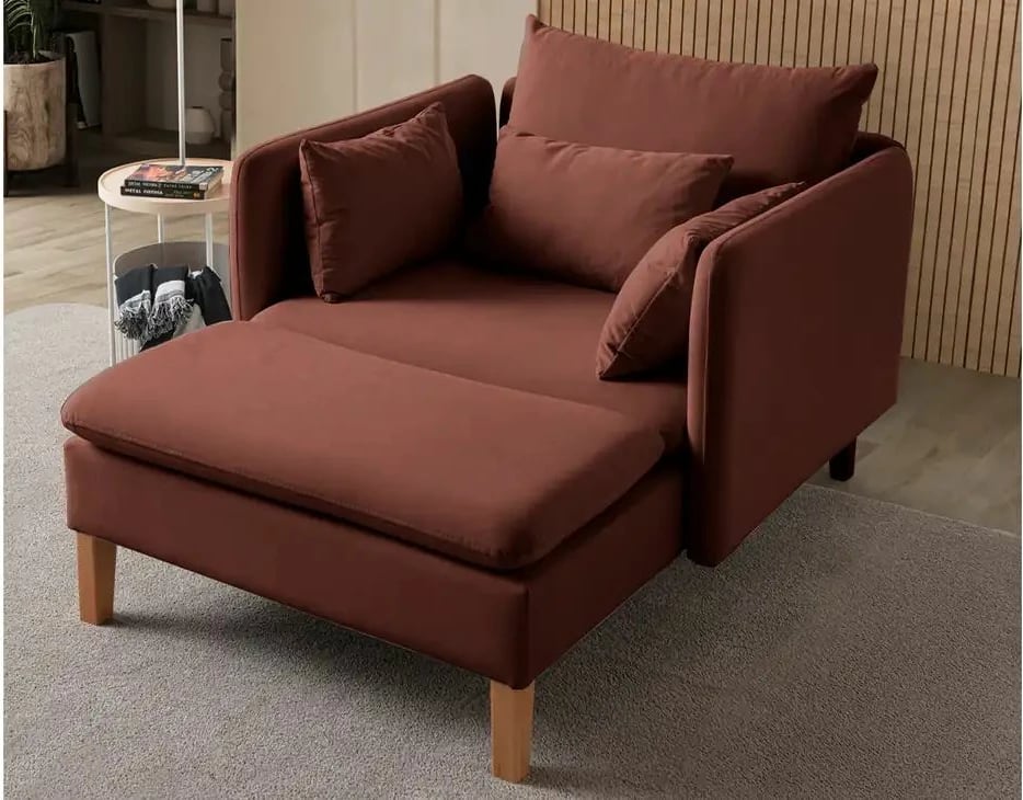 Karrige Wing Flexy, ngjyrë e kuqe qeramike, Atelier del Sofa