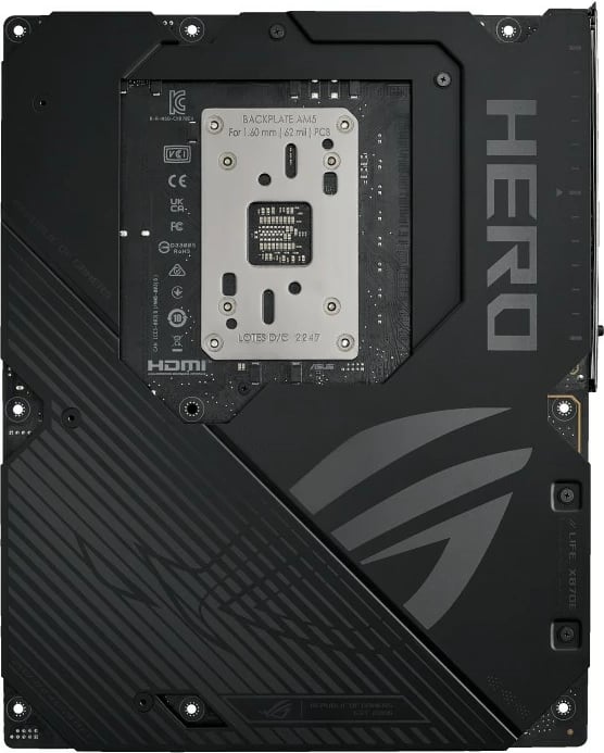 Pllakë amë Asus ROG Crosshair X870E Hero, Socket AM5, DDR5, PCIe 5.0, ATX, e zezë