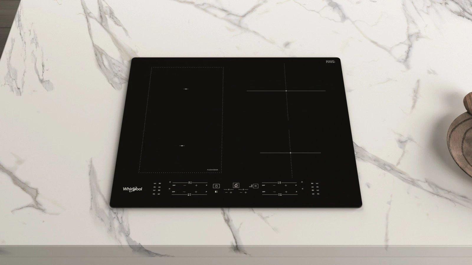Pllakë gatimi me induksion Whirlpool WLB3360NE, 4 zona, e zezë