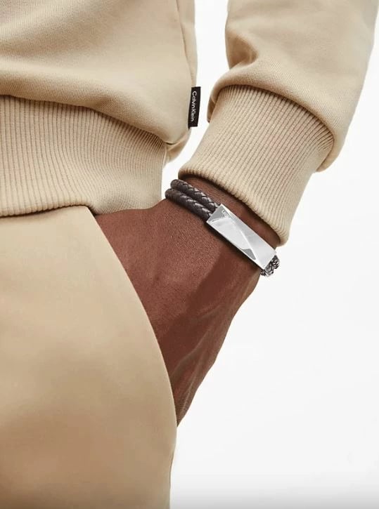 Byzylyk për meshkuj Calvin Klein 35000098, kafe
