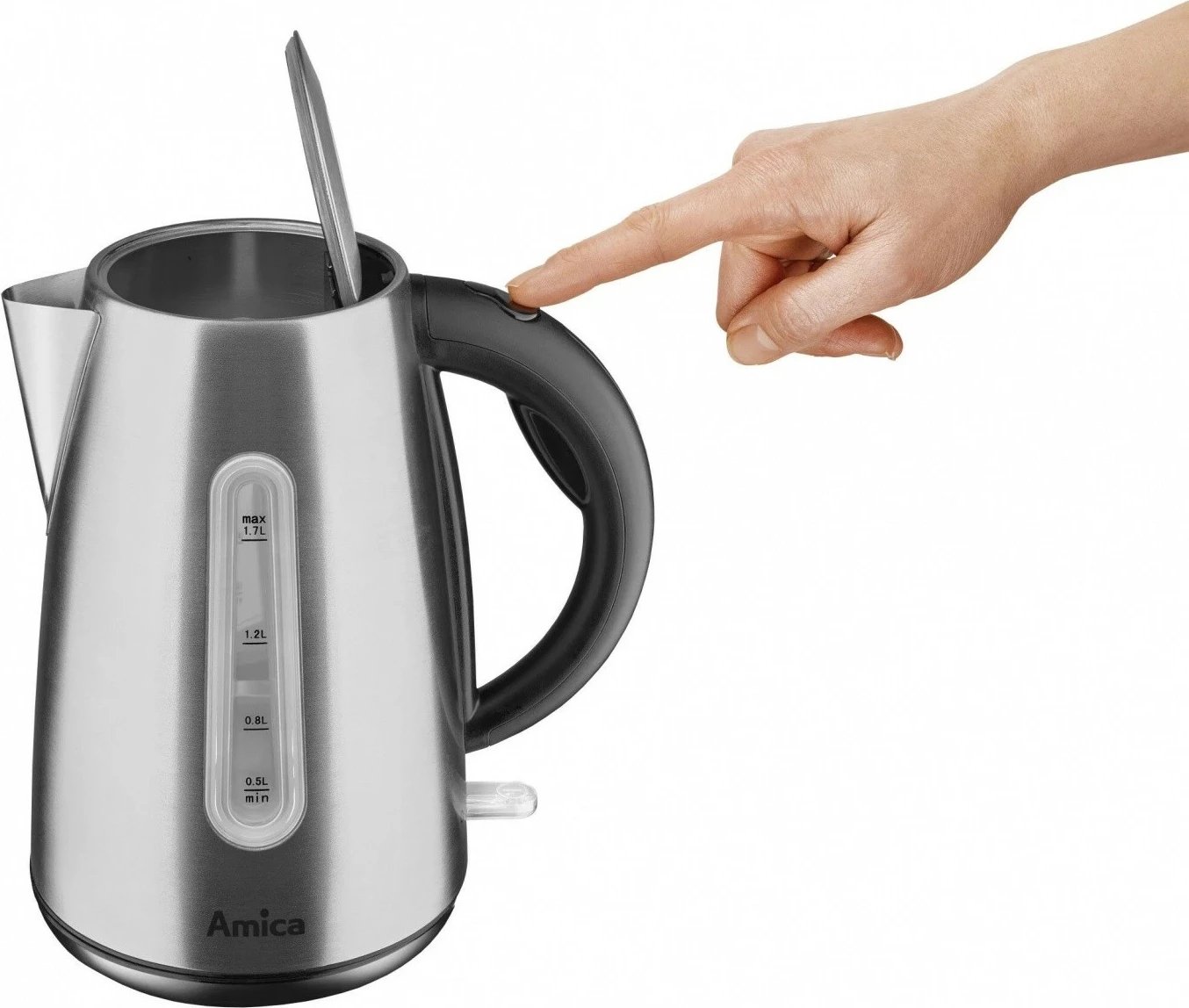Çajnik elektrik, Amica KF4033, 1.7L 2200W, inox