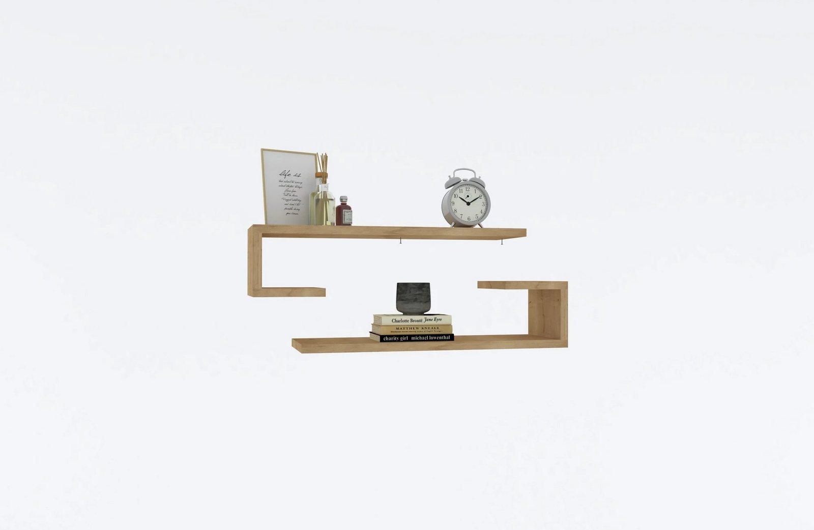 Raft muri, ngjyrë lisi safir, Eldo, 2 copë