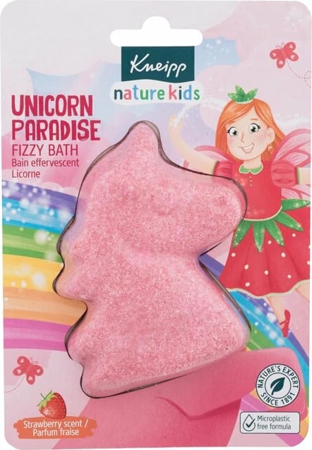 Bath fizzer për fëmijë Kneipp Unicorn Paradise Fizzy Bath 85g