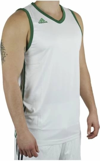 Maicë adidas për meshkuj, e bardhë