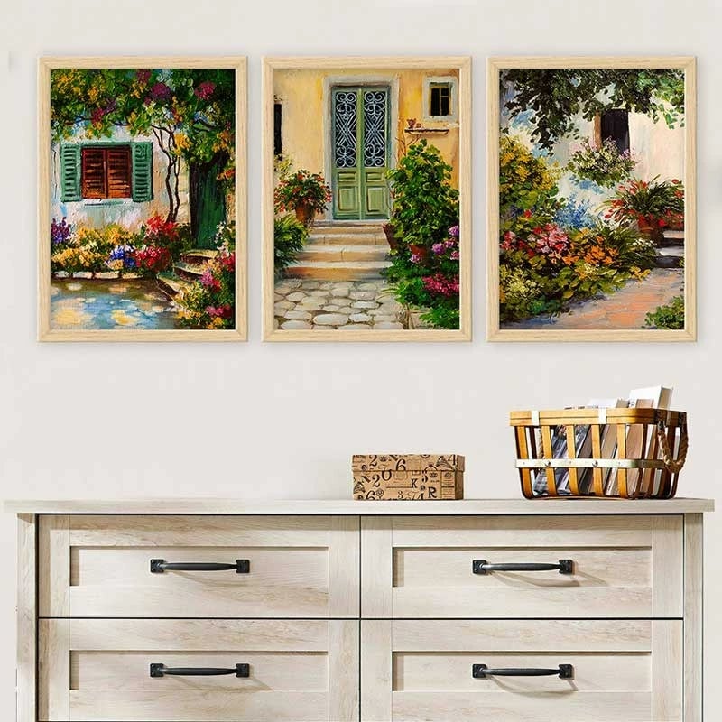 Pikturë dekorative me kornizë, 3 pjesë, Wallity, 3NTC_7547042_3545