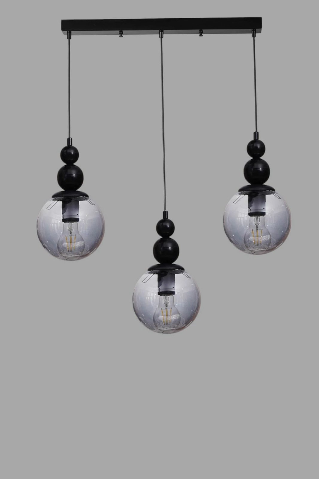 Llambë tavani Opviq, 9054-5, metal dhe qelq, gri/zi