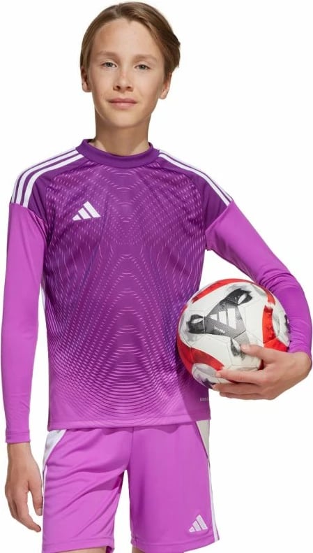 Fanellë portieri për fëmijë adidas, e purpurt