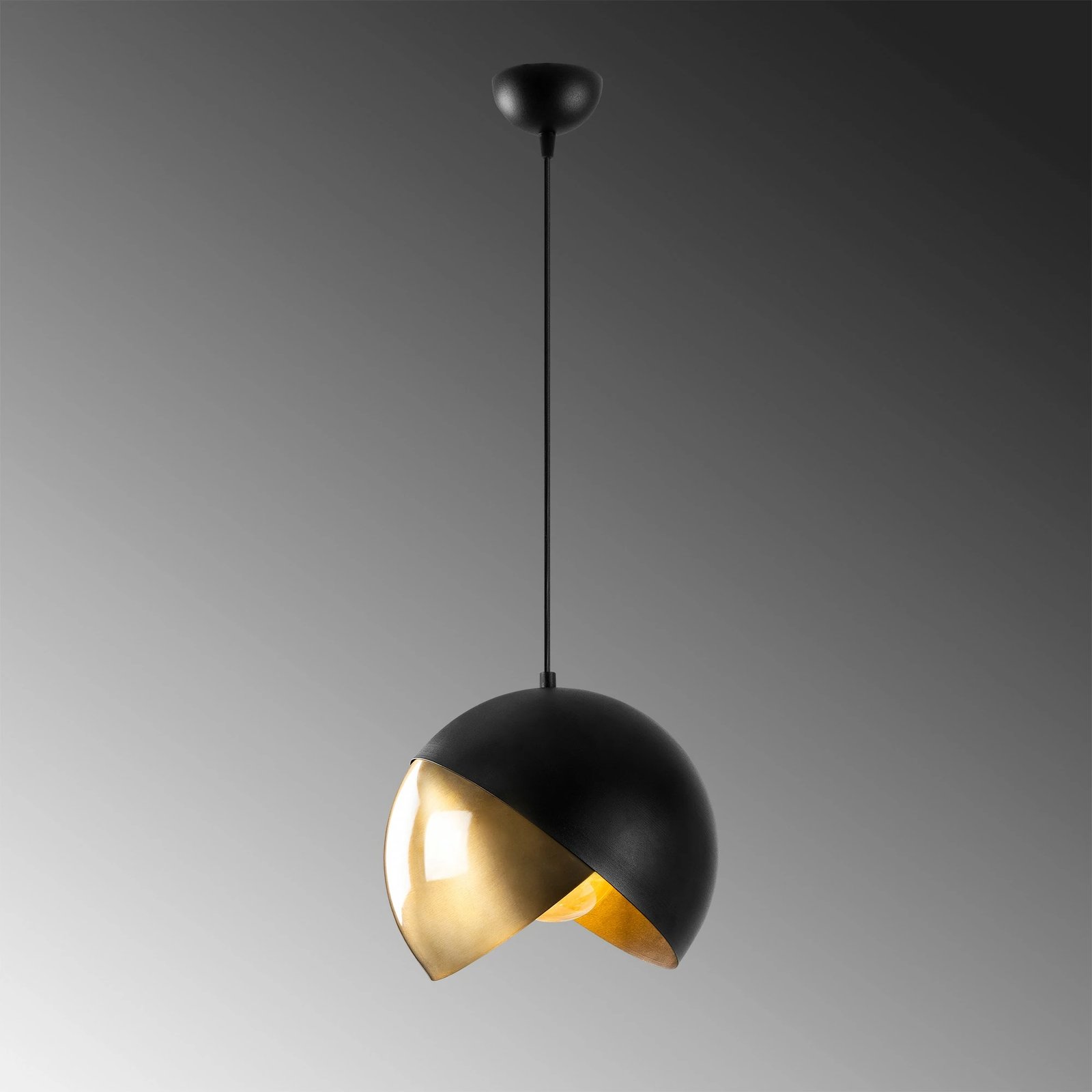 Llambë tavani moderne Opviq Pacman - 2633, ngjyrë e zezë, vintage, 30x30cm Llambë tavani moderne Opviq Pacman - 2633, ngjyrë e zezë, vintage, 30x30cm
