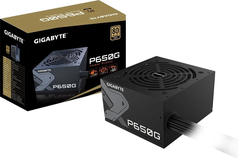 Burimi i Energjisë Gigabyte GP-P650G, 650 W, 20+4 pin ATX, i Zi