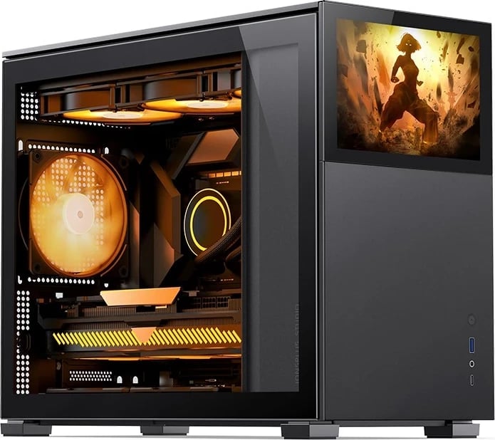 Kasë Jonsbo D31 STD, midi tower, për kompjuter, 4x2.5" SSD, 2x3.5" HDD, 4 slote zgjerimi, e zezë