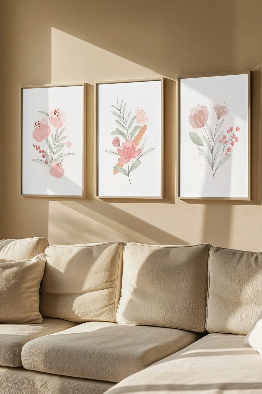 Pikturë dekorative me kornizë (3 copë), Wallity, 3Dartsohoset100