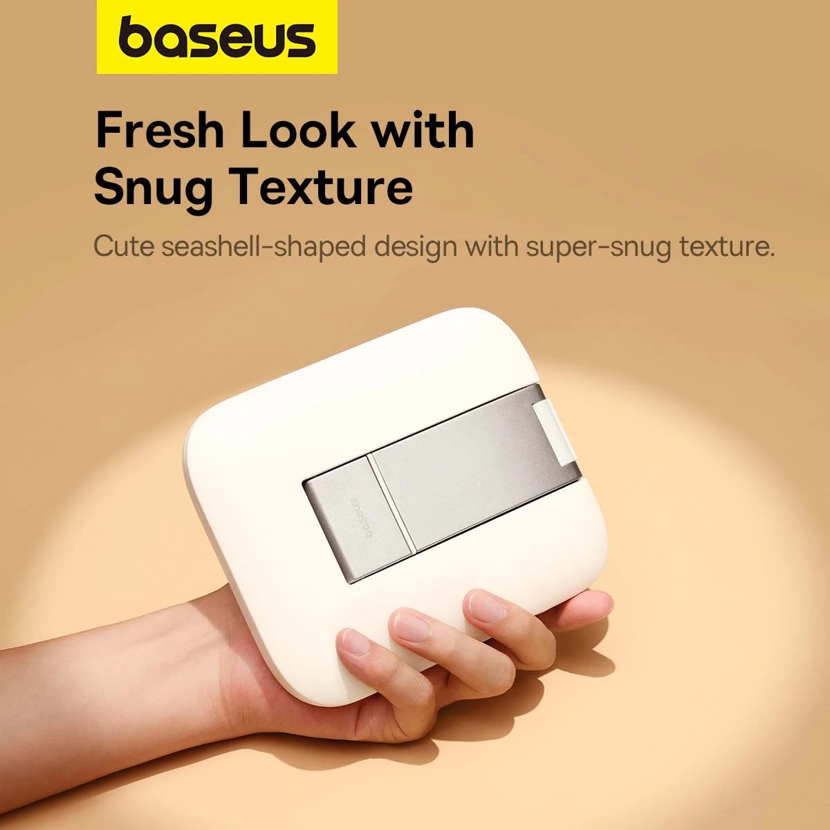 Mbajtëse tabletë Baseus BS-HP009 Seashell Series, e palosshme, e bardhë