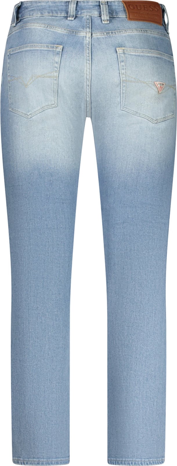 Pantallona xhins GUESS JEANS Reborn Denim Slim meshkuj, blu