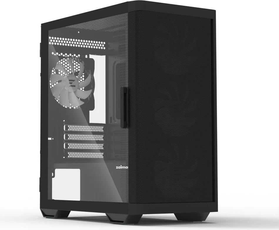 Kasë Zalman M4 Black Mini Tower, 4 ARGB fans, xham i temperuar, e zezë