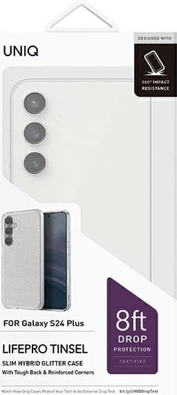 Mbështjellës UNIQ LifePro Xtreme për Samsung Galaxy S24+, transparent me shkëlqim