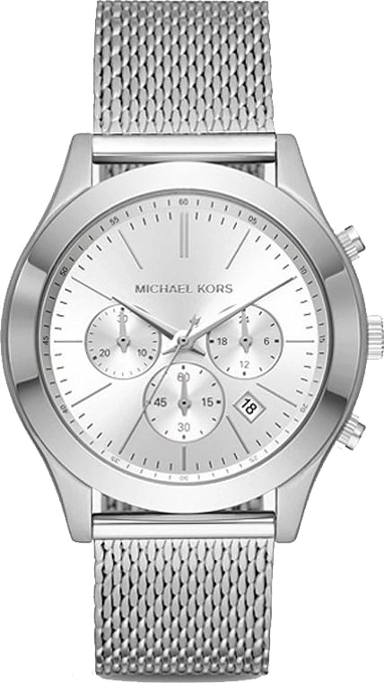 Orë dore MICHAEL KORS RUNWAY për meshkuj, e argjendtë