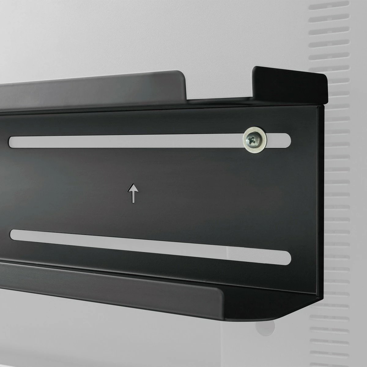 Raft murale/mbas TV, Maclean, MC-904, 2-në-1 me dy nivele, ngarkesë 2 kg, e zezë